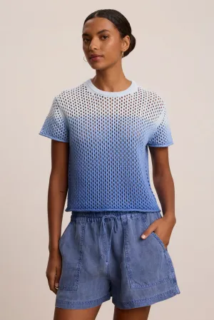 POPPY COTTON CASHMERE MESH SWEATER MachineWashable Zero Waste Knitting Technique