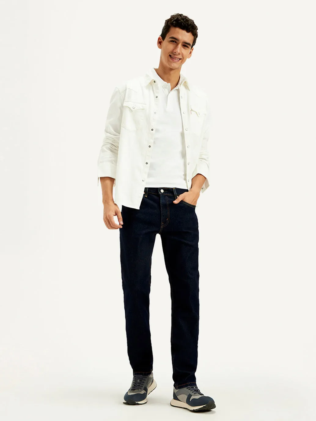 Men's 511 Black Slim Fit Mid Rise Jeans Chill Vibes