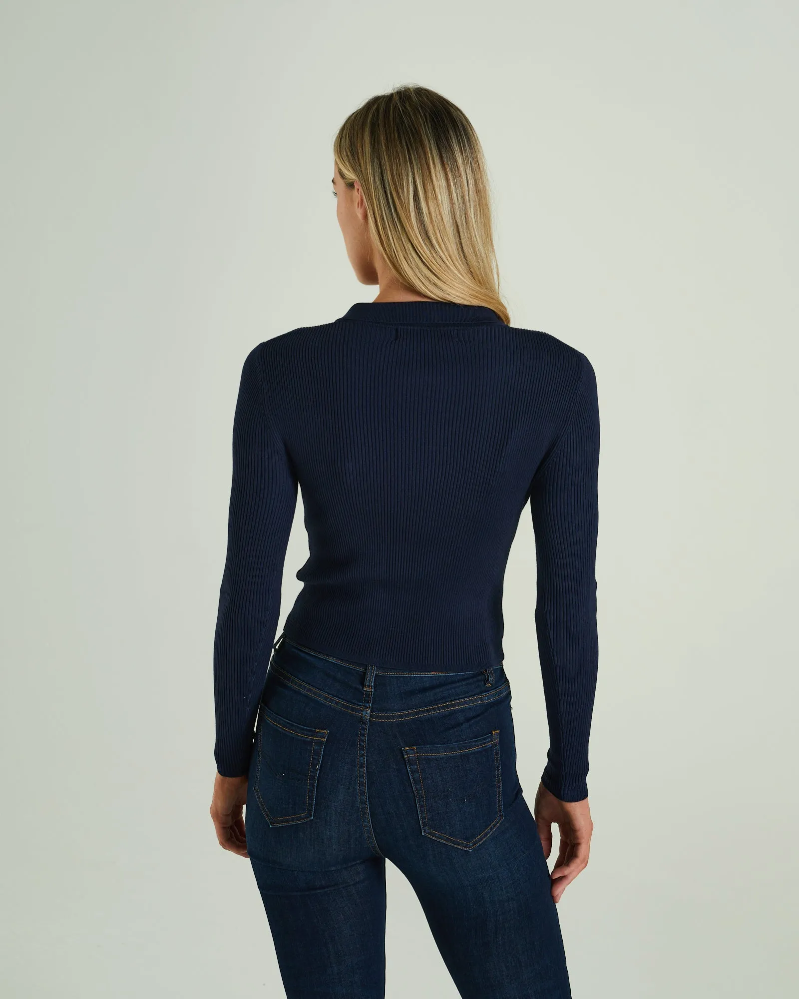 Roslyn Knit Blue Navy LowImpact Processing