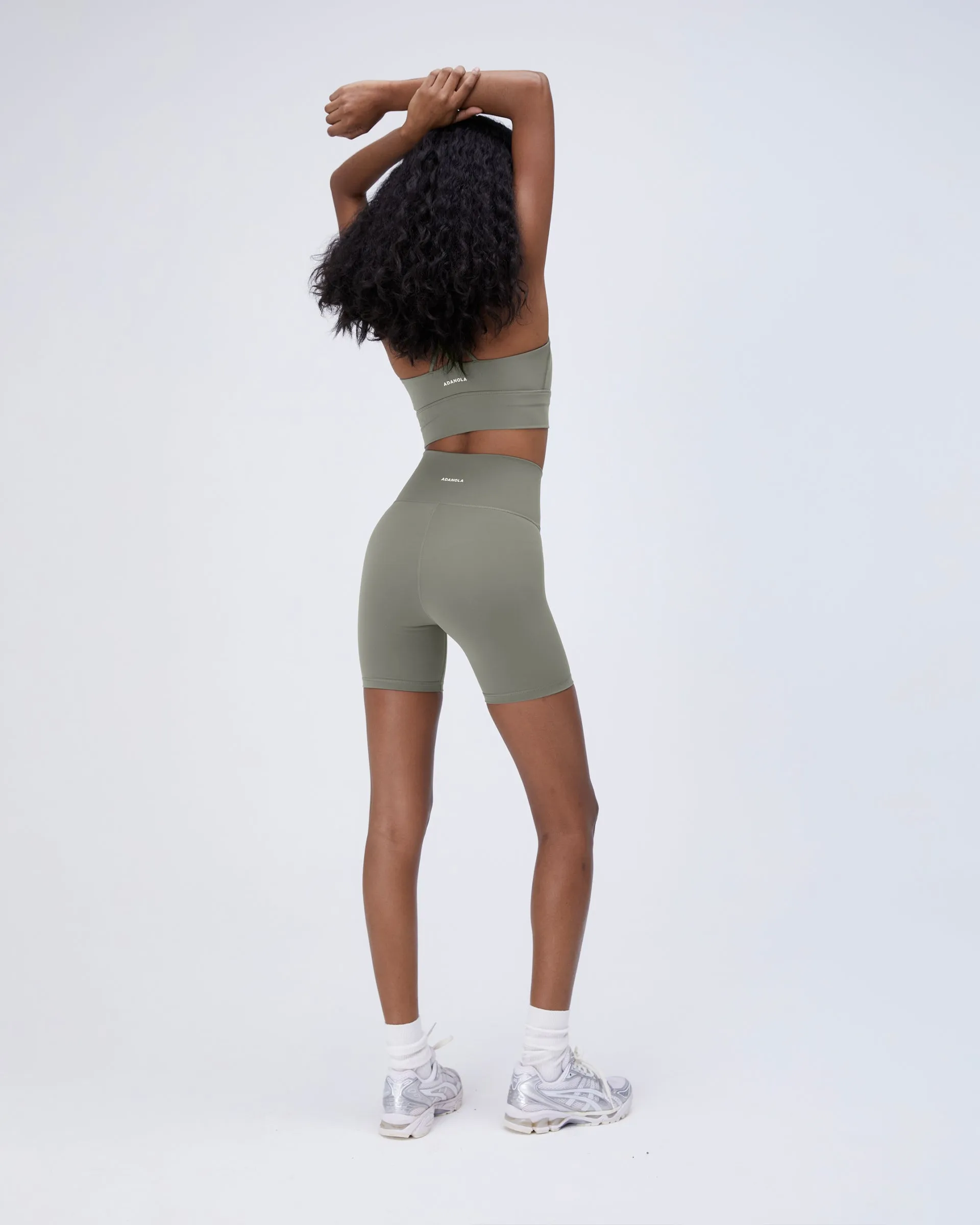 water sports use Comfortable Shorts Ultimate Wrap Over Crop Shorts - Olive Green