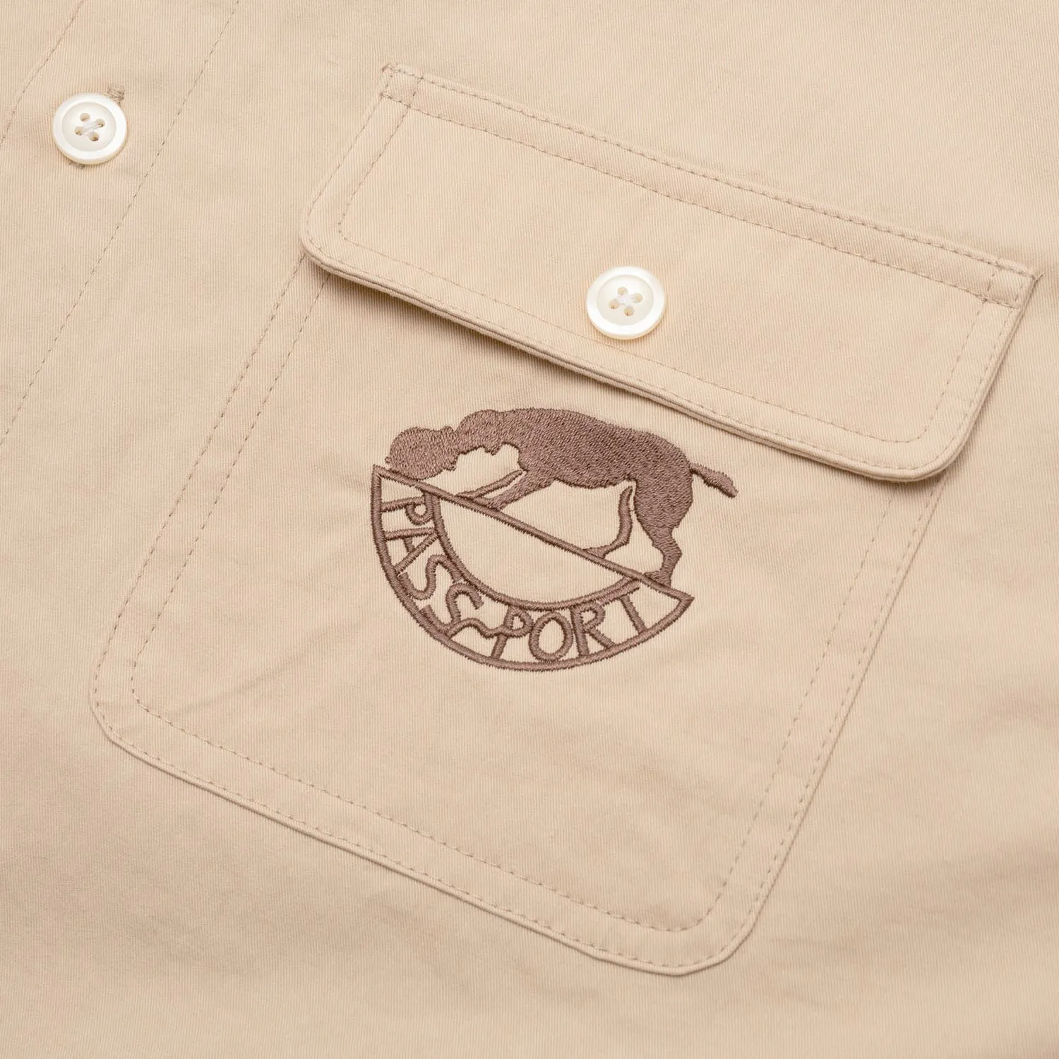 Matte Finish Pass~Port Fretworks Vineyard Shirt Long-sleeve - Sand