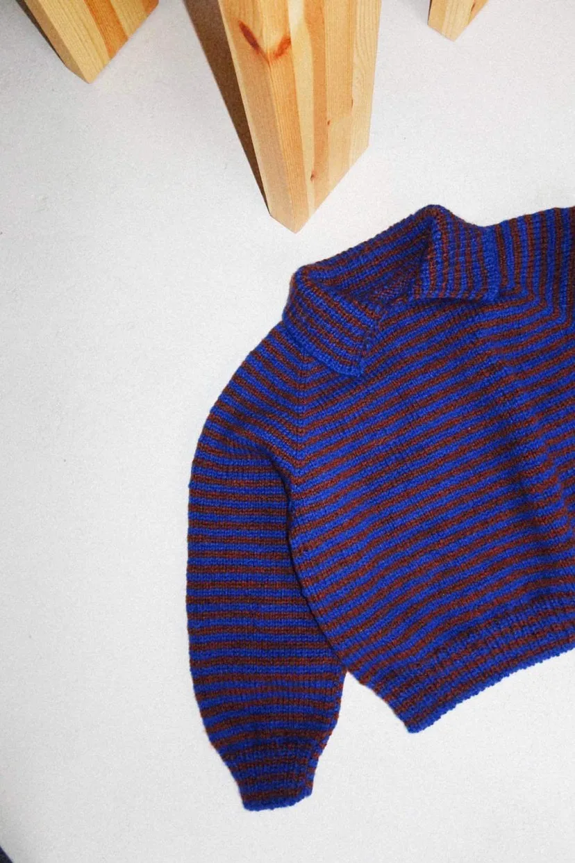 Stripe Overload Polo Heat Retention Lining Simple Form