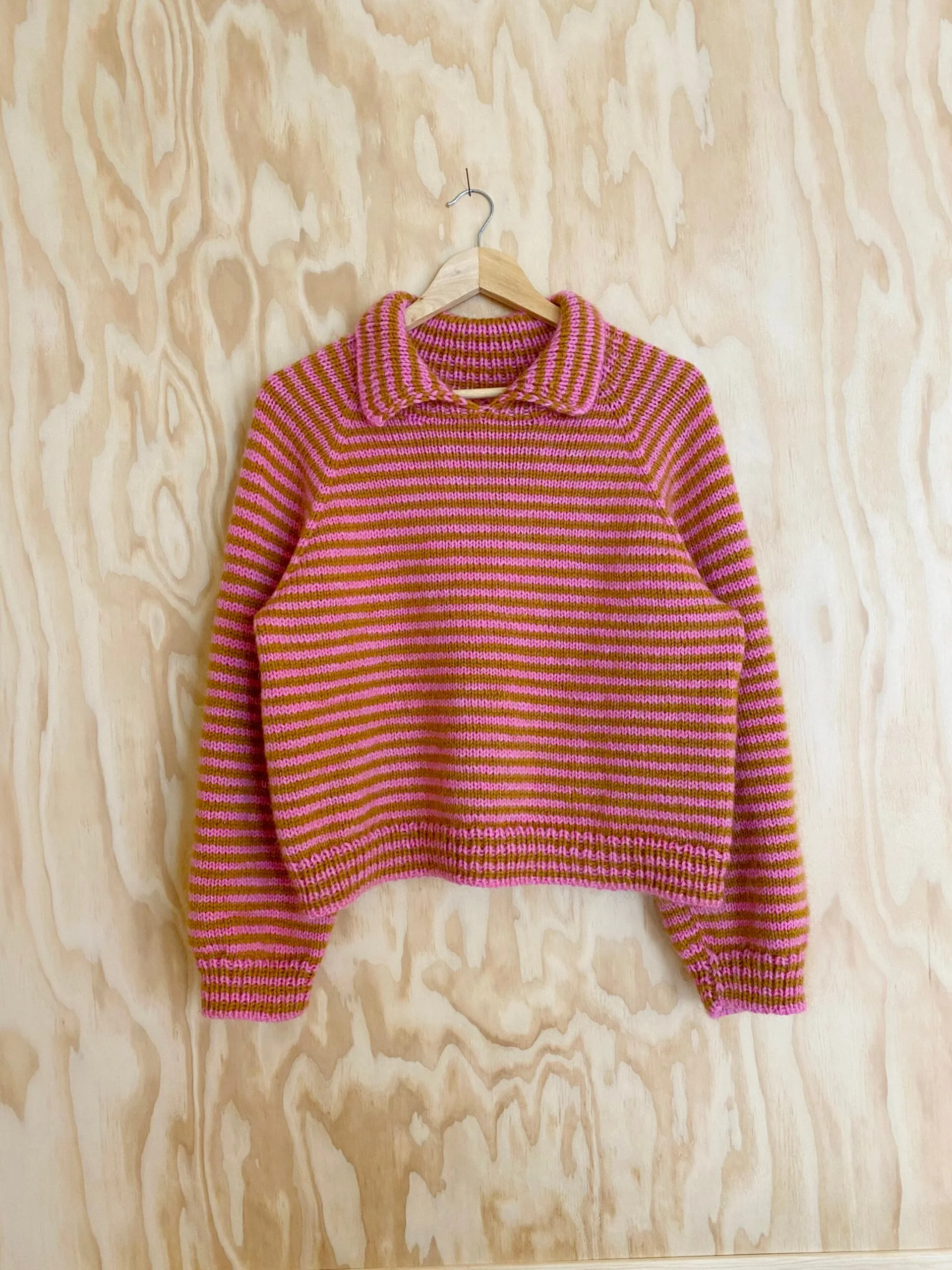 Stripe Overload Polo Lightweight Thermal Insulation