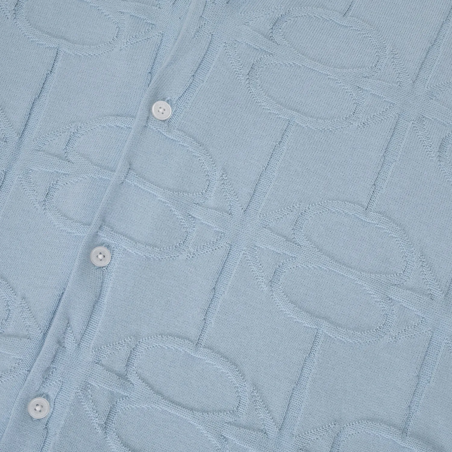 Seamless Shoulder Pass~Port Soap Sparkle Organic Knitted Leagues Shirt - Powder Blue