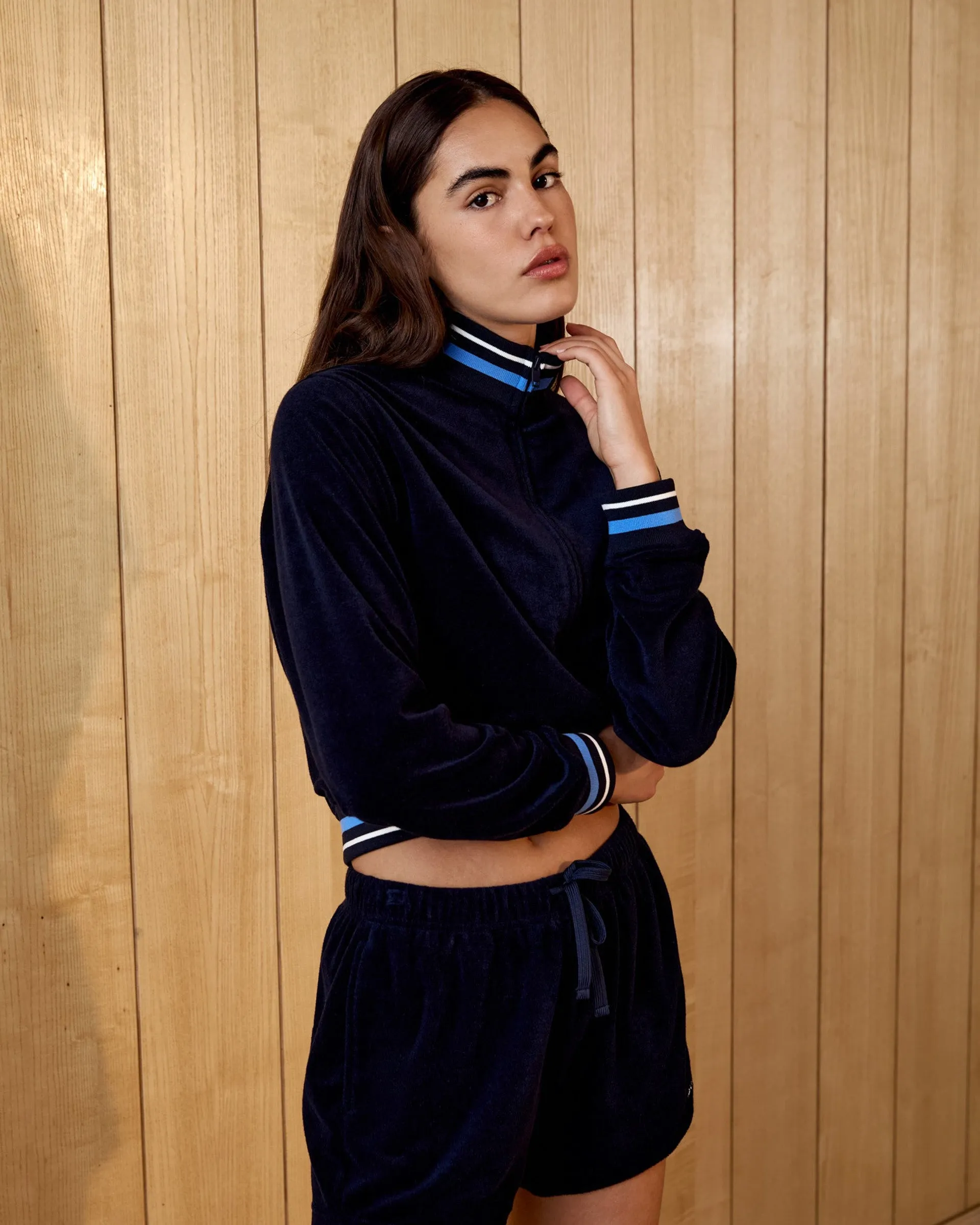 Terry Towelling Shorts - Navy Blue sustainable product