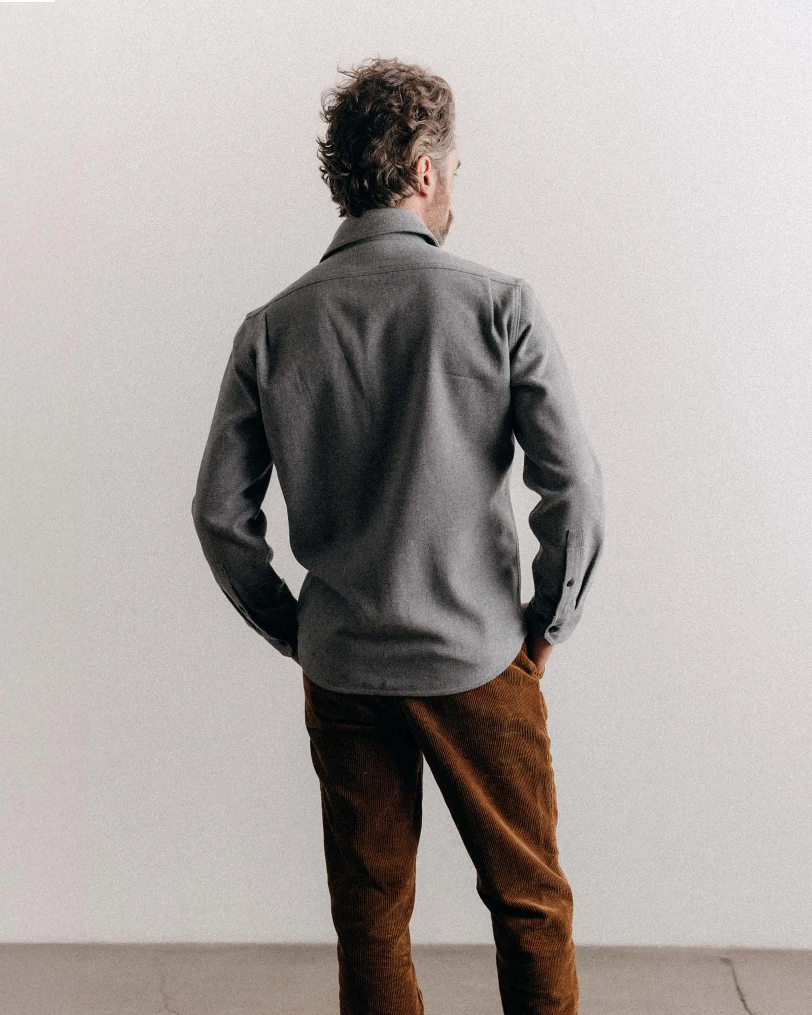 The CPO Shirt in Heather Ash Twill Soft Cover