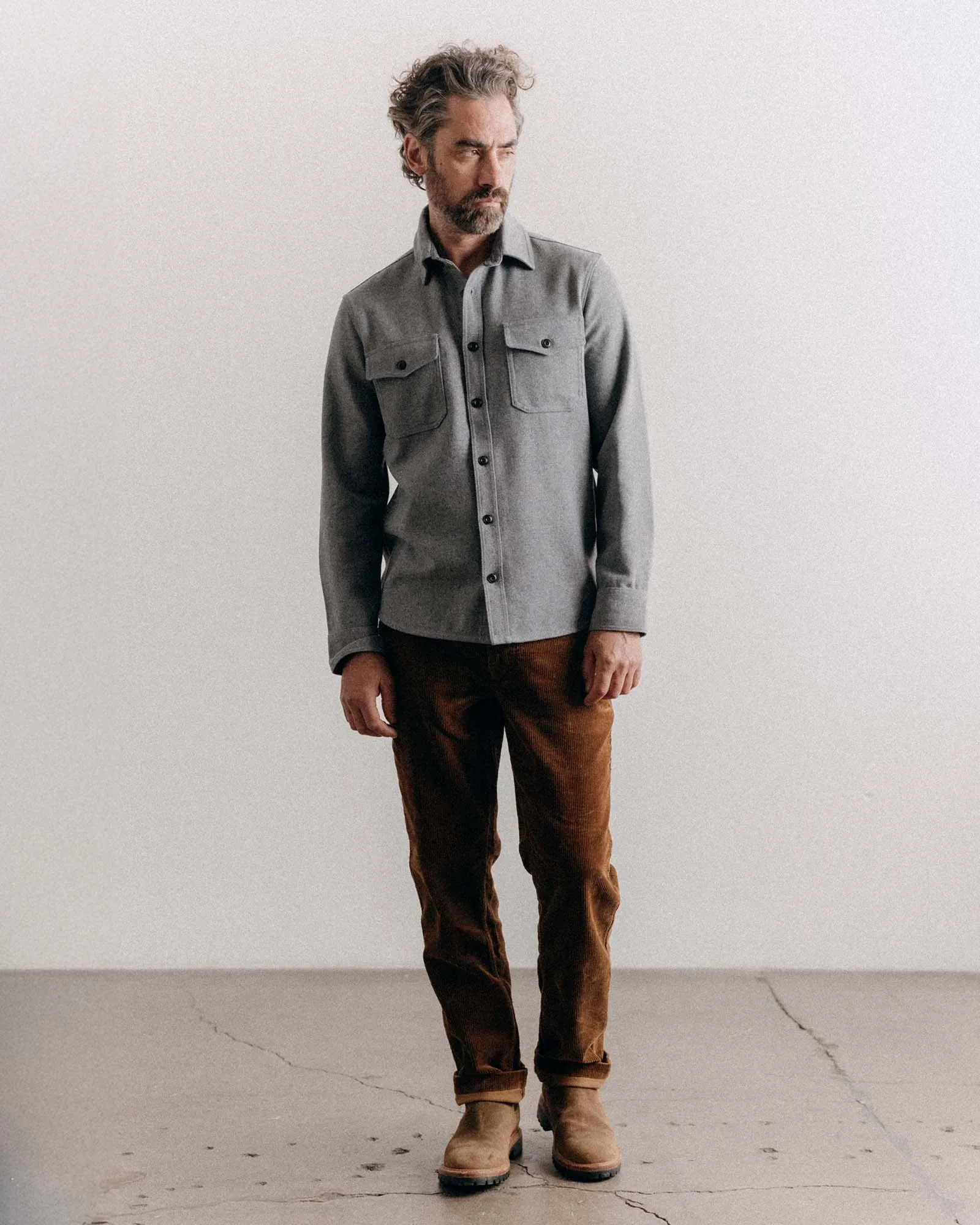 water proof The CPO Shirt in Heather Ash Twill