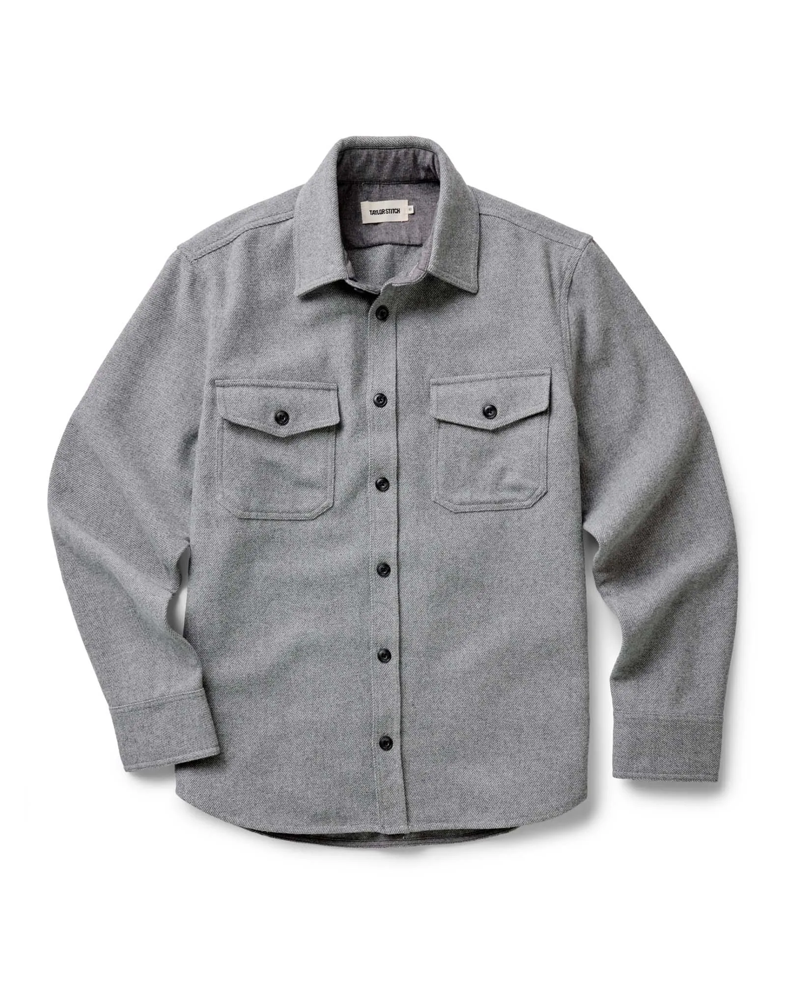 Adjustable Hem Lock System Stretch Cloth The CPO Shirt in Heather Ash Twill