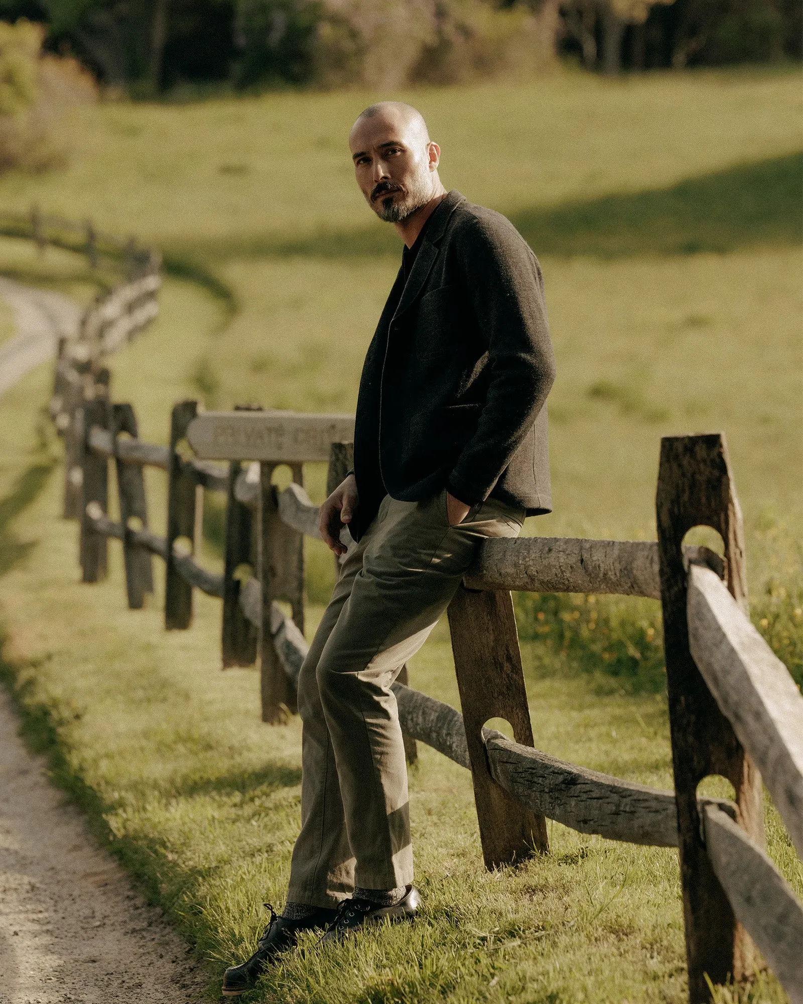 The Democratic Foundation Pant in Organic Smoked Olive TearResistantMaterial Adjustable Closure