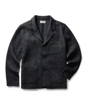InterchangeableLining The Evans Blazer in Charcoal Birdseye Wool