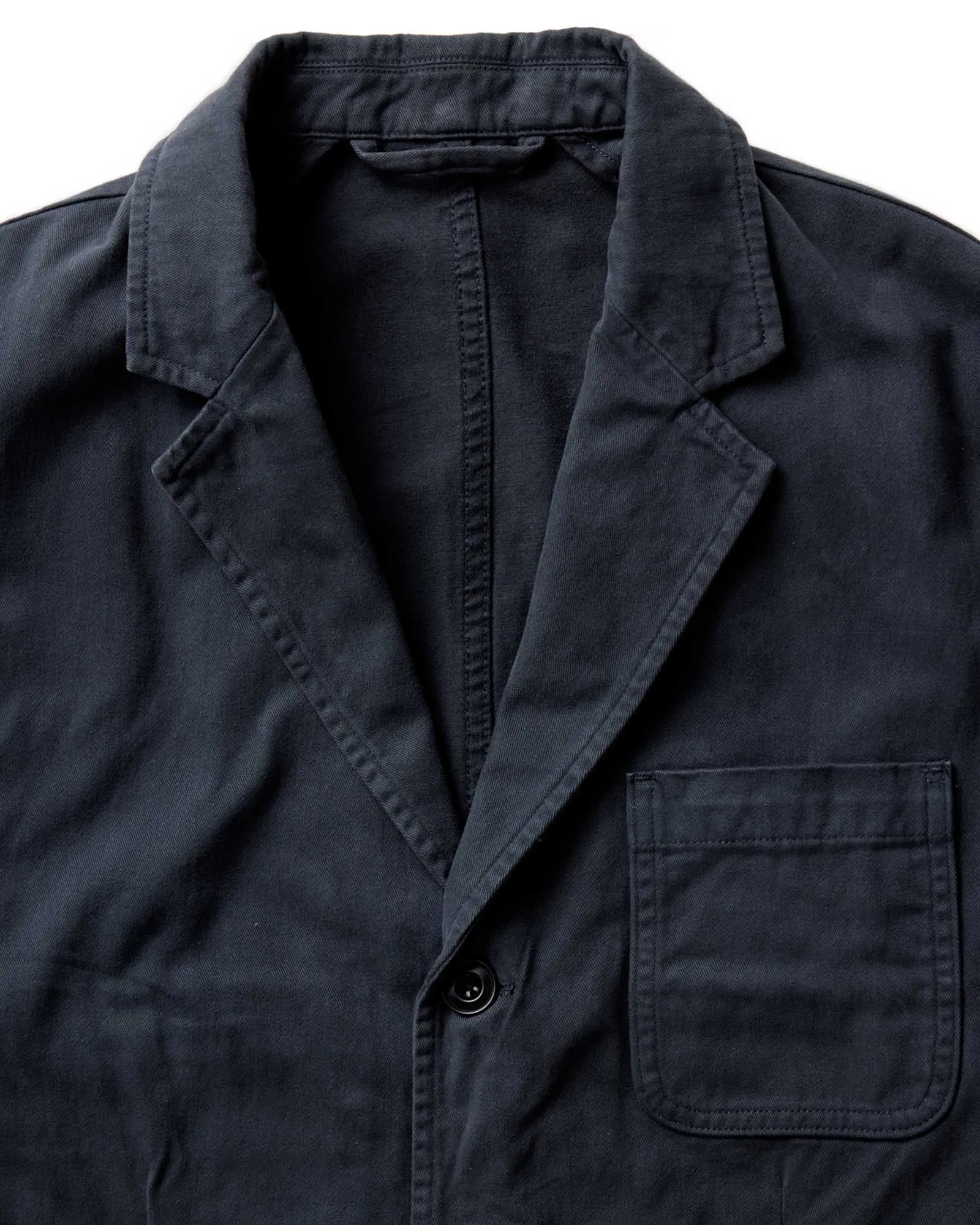 The Foundation Sportcoat in Organic Navy Twill All Weather Protection Airy Layer Fit