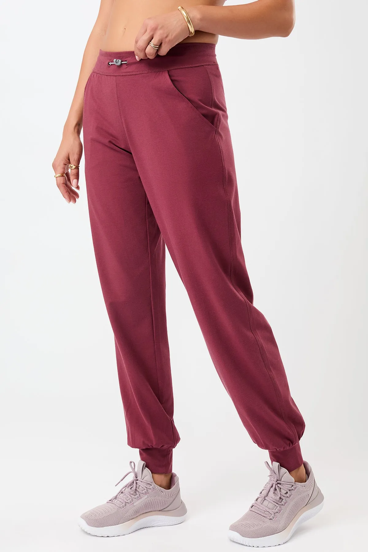 Flatlock Seams ElasticCuffs The N.Y. Pants - Beet