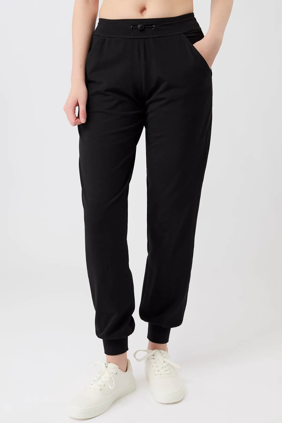 Snag Resistant Fabric Flat Lock Stitching The N.Y. Pants - Black