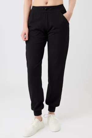 Snag Resistant Fabric Flat Lock Stitching The N.Y. Pants - Black