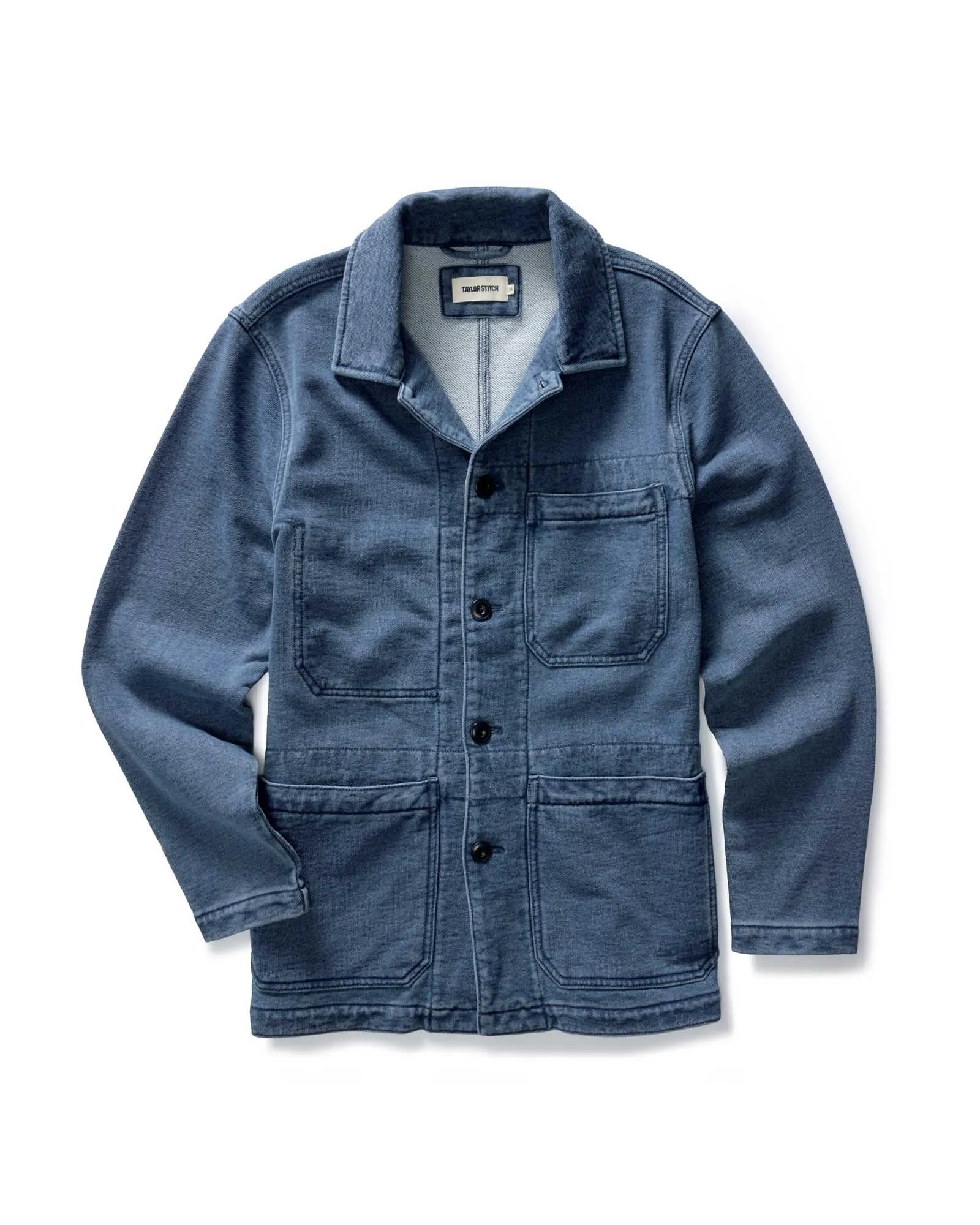 Quick Drying The Primer Jacket in Washed Indigo Terry