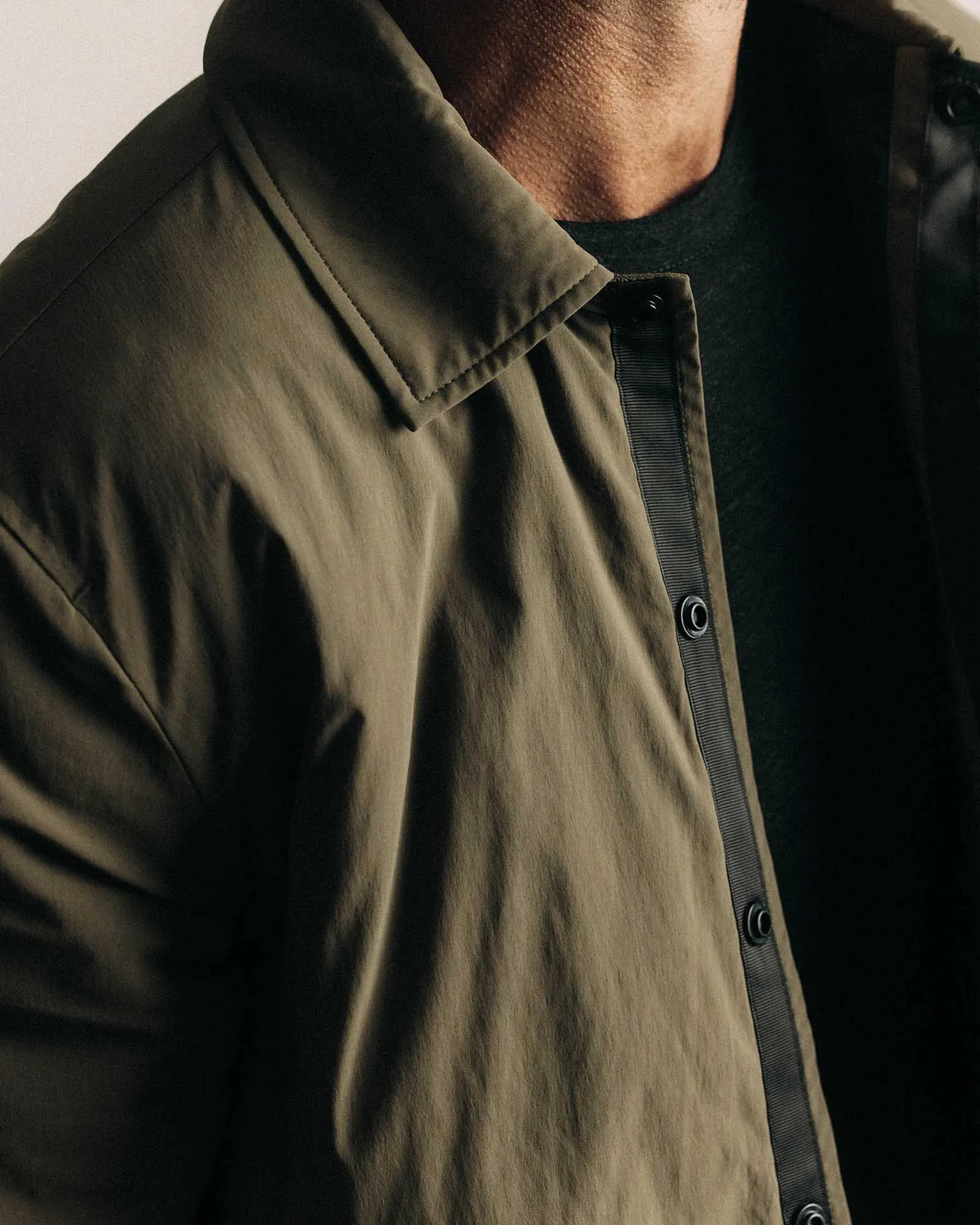 Breathable Design Reinforced Hems The Ridgeline Overshirt in Fatigue Olive