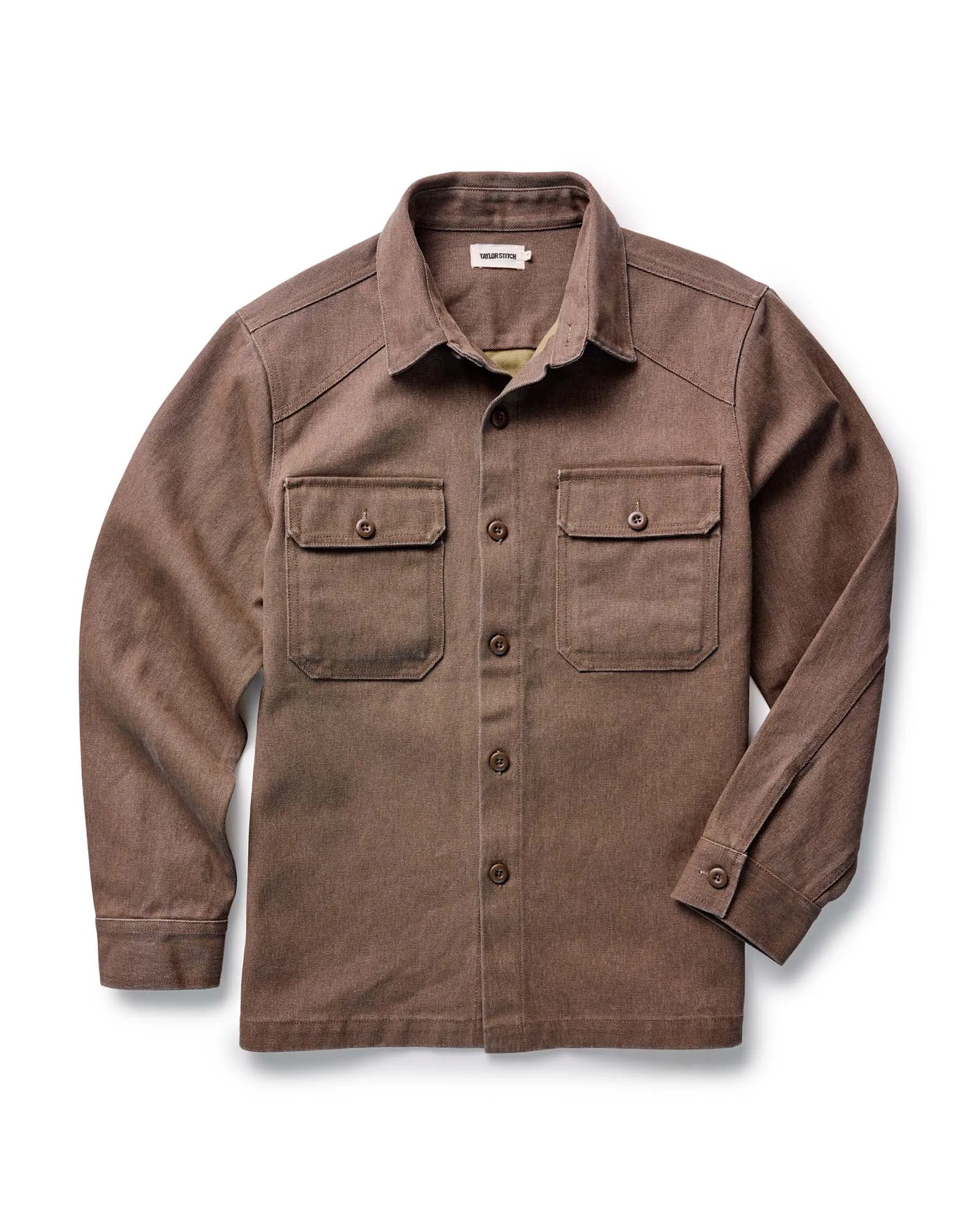 UV Protective Layer Versatile Layering The Shop Shirt in Aged Penny Chipped Canvas