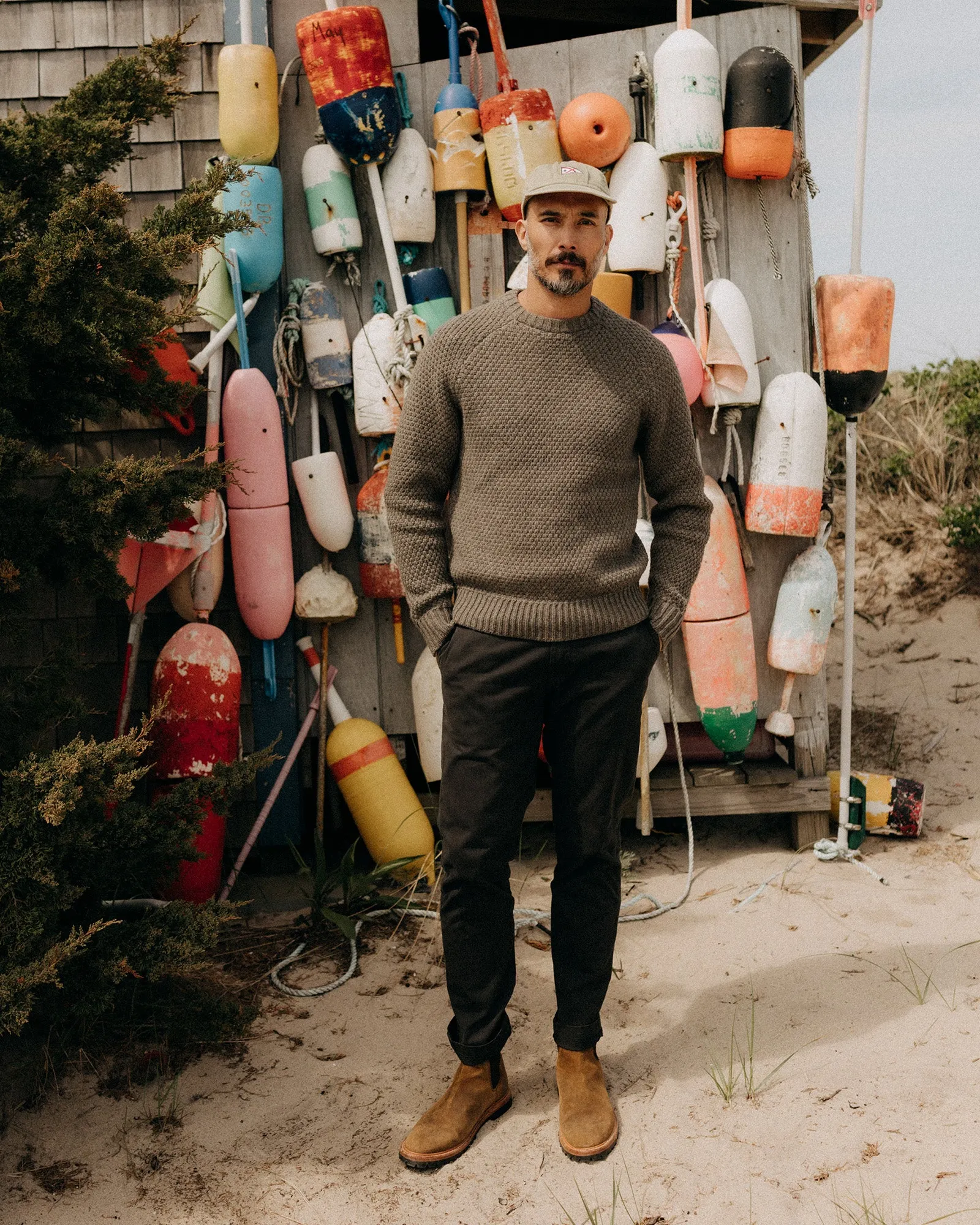 The Slim Foundation Pant in Organic Faded Black Layer-Friendly Fit Durable Activewear