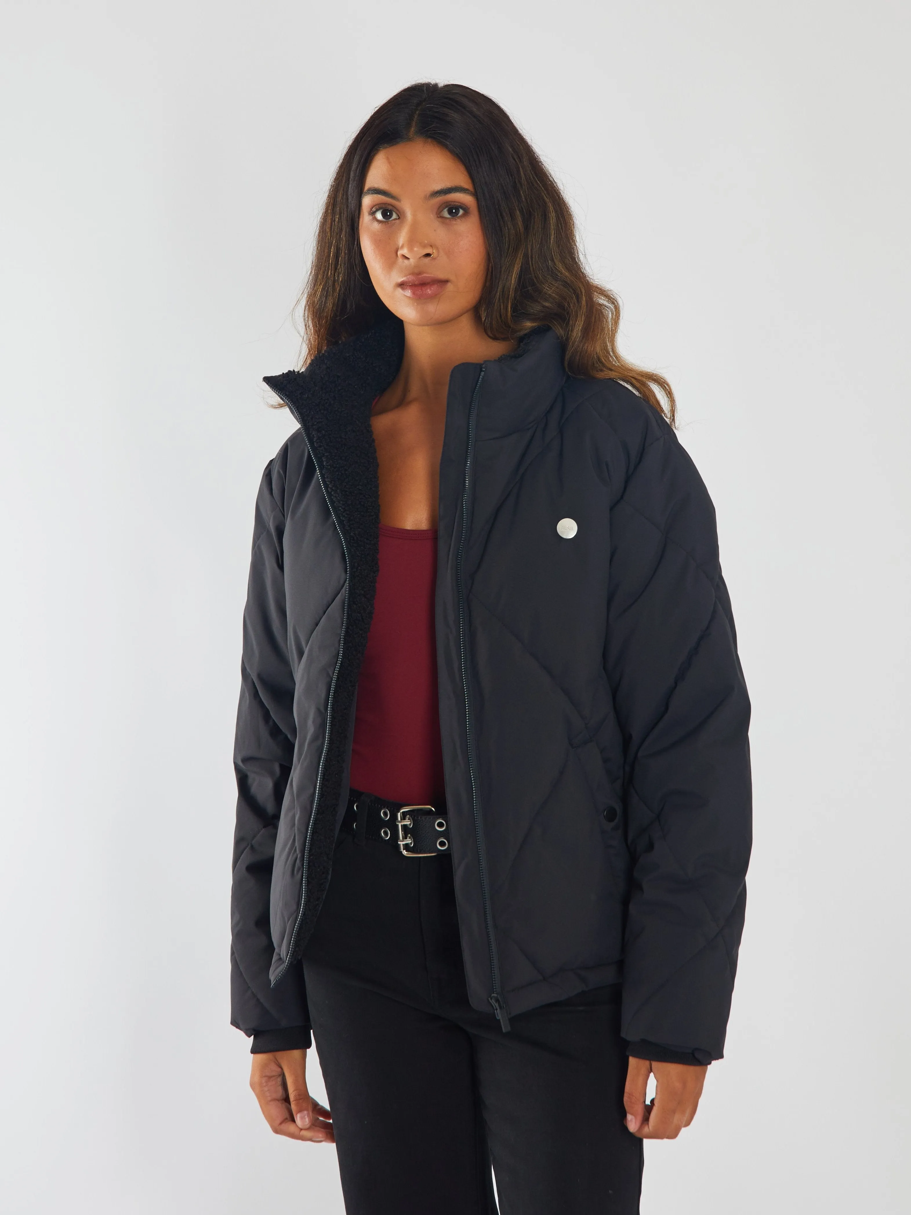 Transitional Wear Elegant Styling Etna Jacket Jet Black