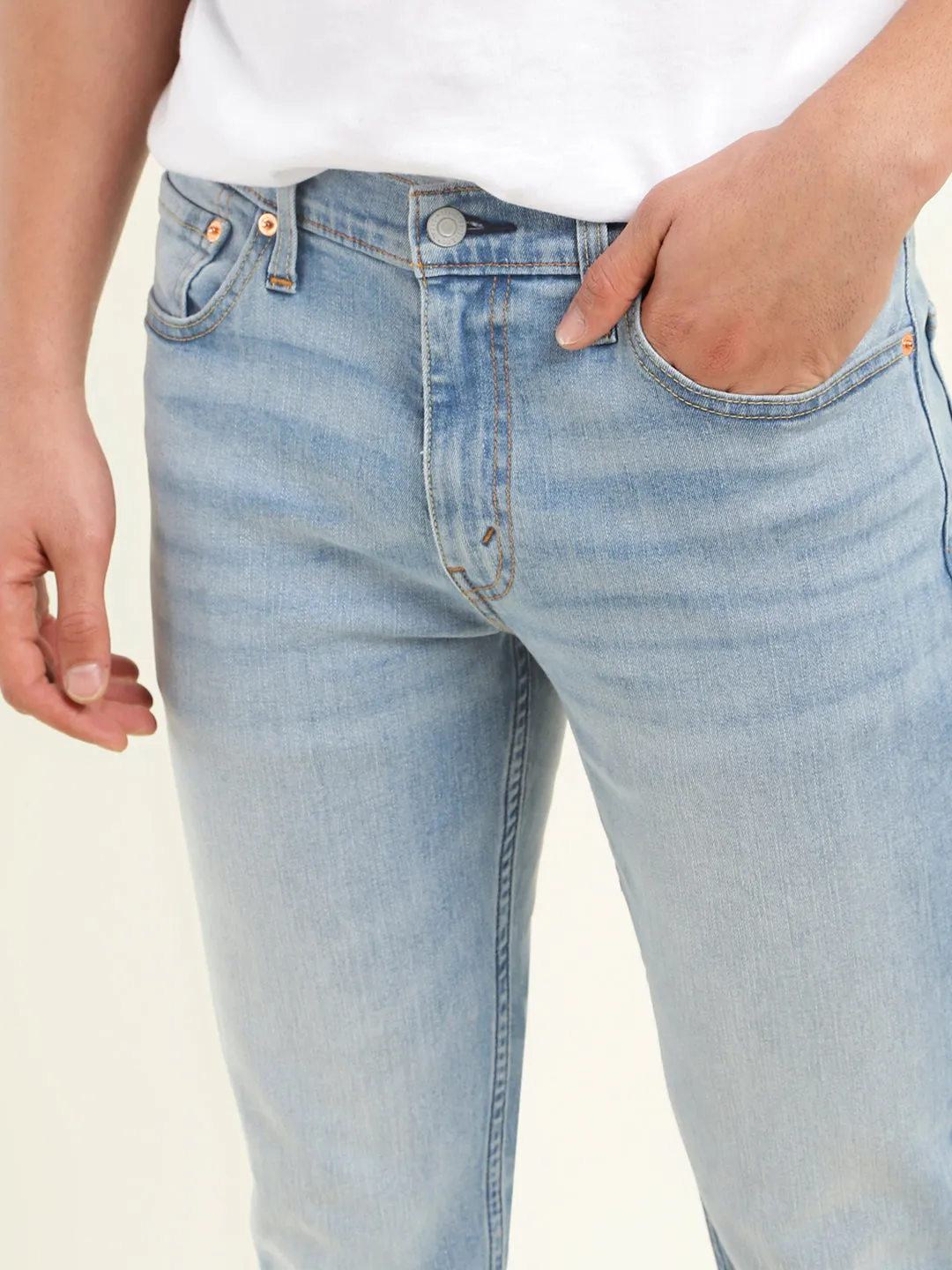 Everyday Party Look Durable piece Men's 511 Blue Slim Fit Mid Rise Jeans