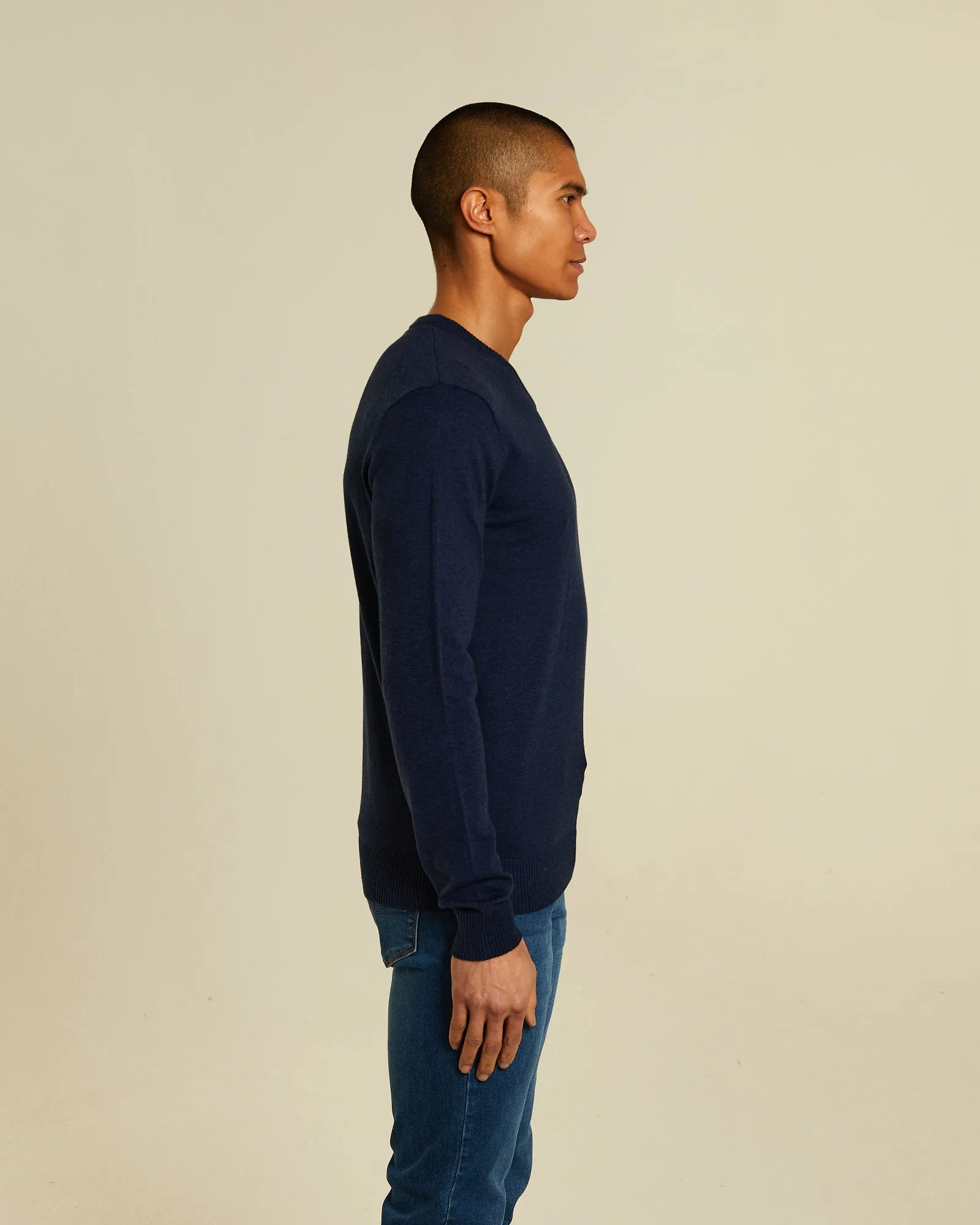 Thermal regulation Work From Home Tony V Neck Eclipse Blue Mel