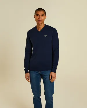 OdorResistant Fabric Water Repellent Finish Tony V Neck Eclipse Blue Mel