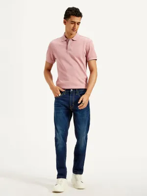 Men's 512 Blue Slim Tapered Fit Mid Rise Jeans Reinforced Stitching