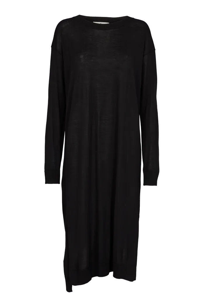Vera Long Dress - Black Daily Layered Modern Silhouette
