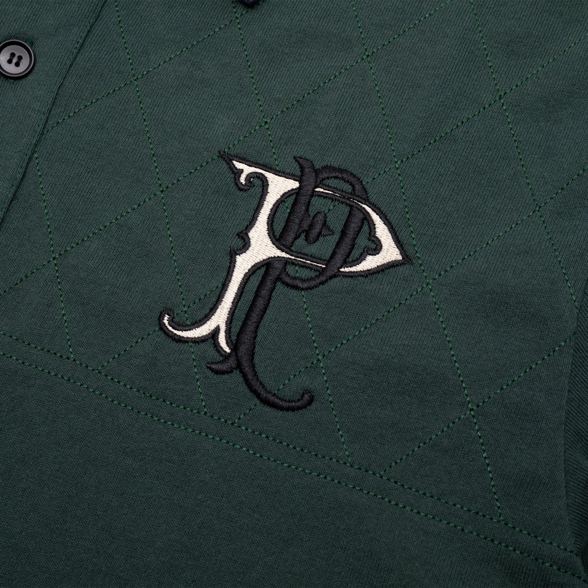 Social Meetup Pass~Port Monogram Jersey - Forest Green
