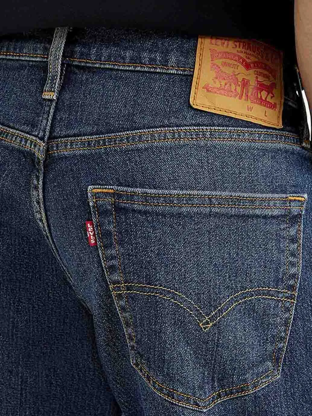 Urban Explorer Trend Setter Men's 541 Dark Blue Athletic Tapered Fit Mid Rise Jeans