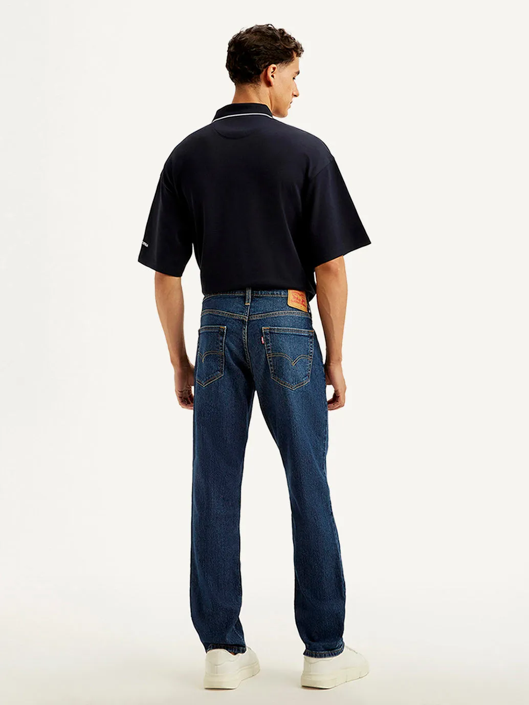 Work Ready Earthy Contemporary Waistband Men's 541 Dark Blue Athletic Tapered Fit Mid Rise Jeans