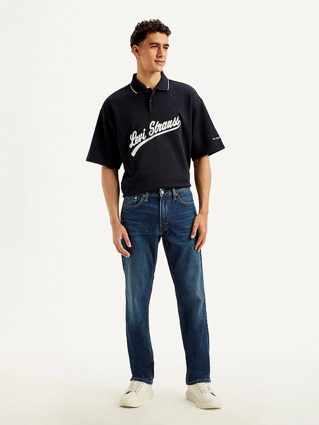 Shopping Day High Quality Weekend Style Men's 541 Dark Blue Athletic Tapered Fit Mid Rise Jeans