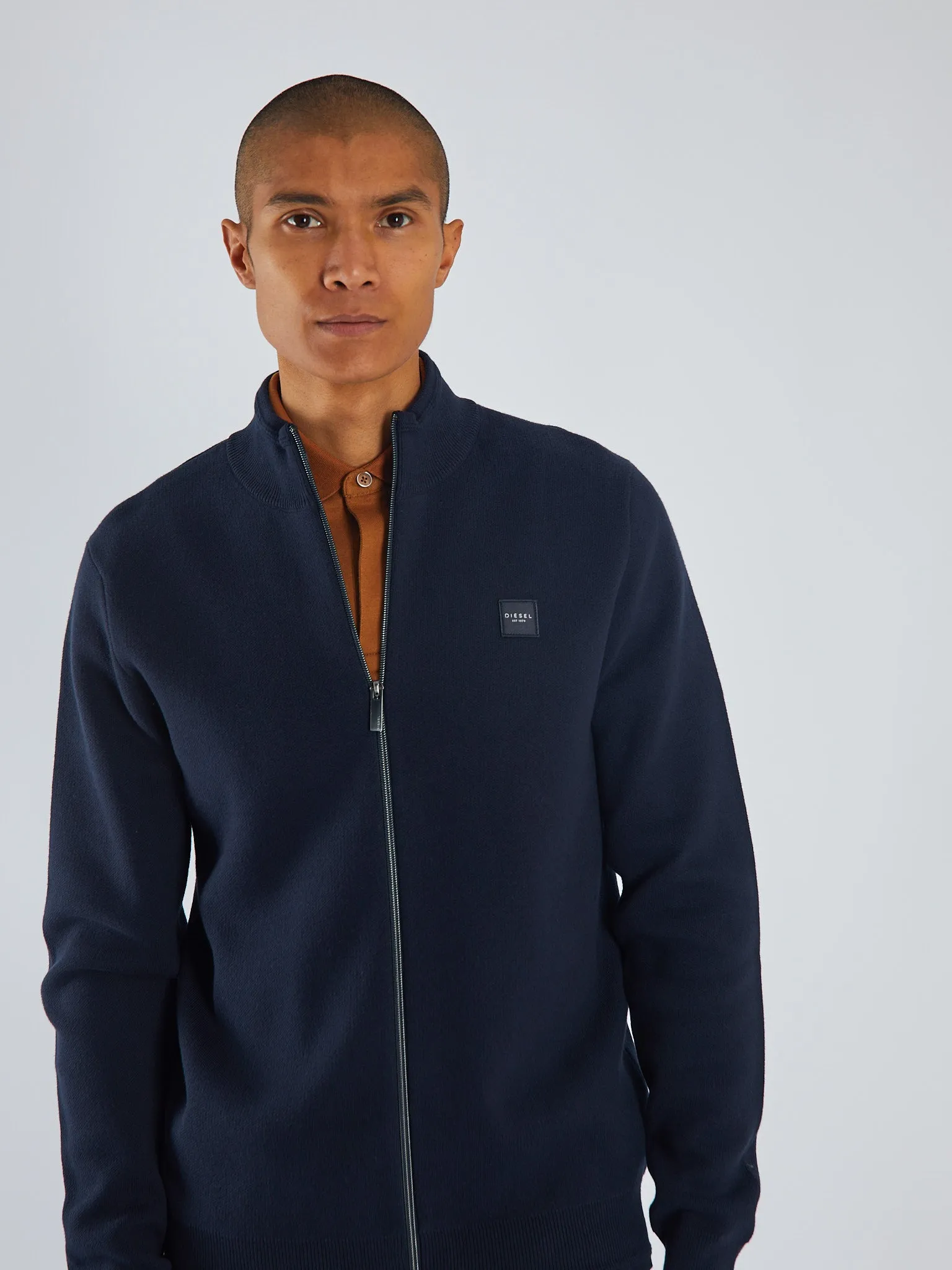 Troy Full Zip Knit North Navy Grab And Go SeamFree Technology
