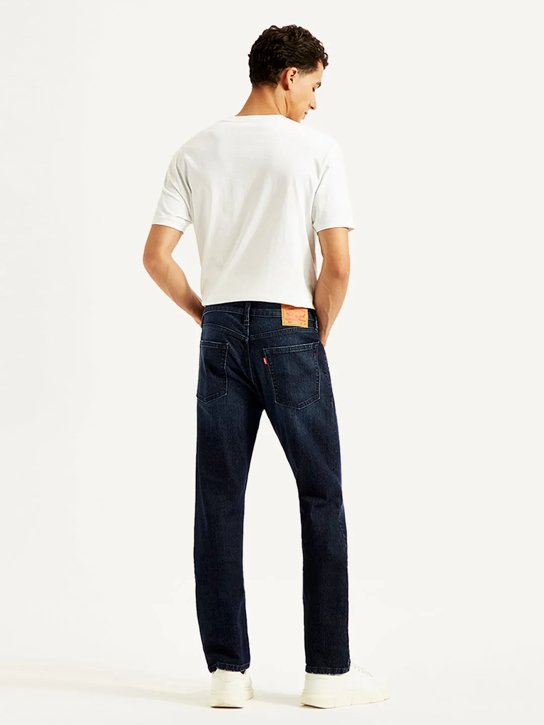 Men's 513 Blue Slim Straight Fit Mid Rise Jeans Base Layer