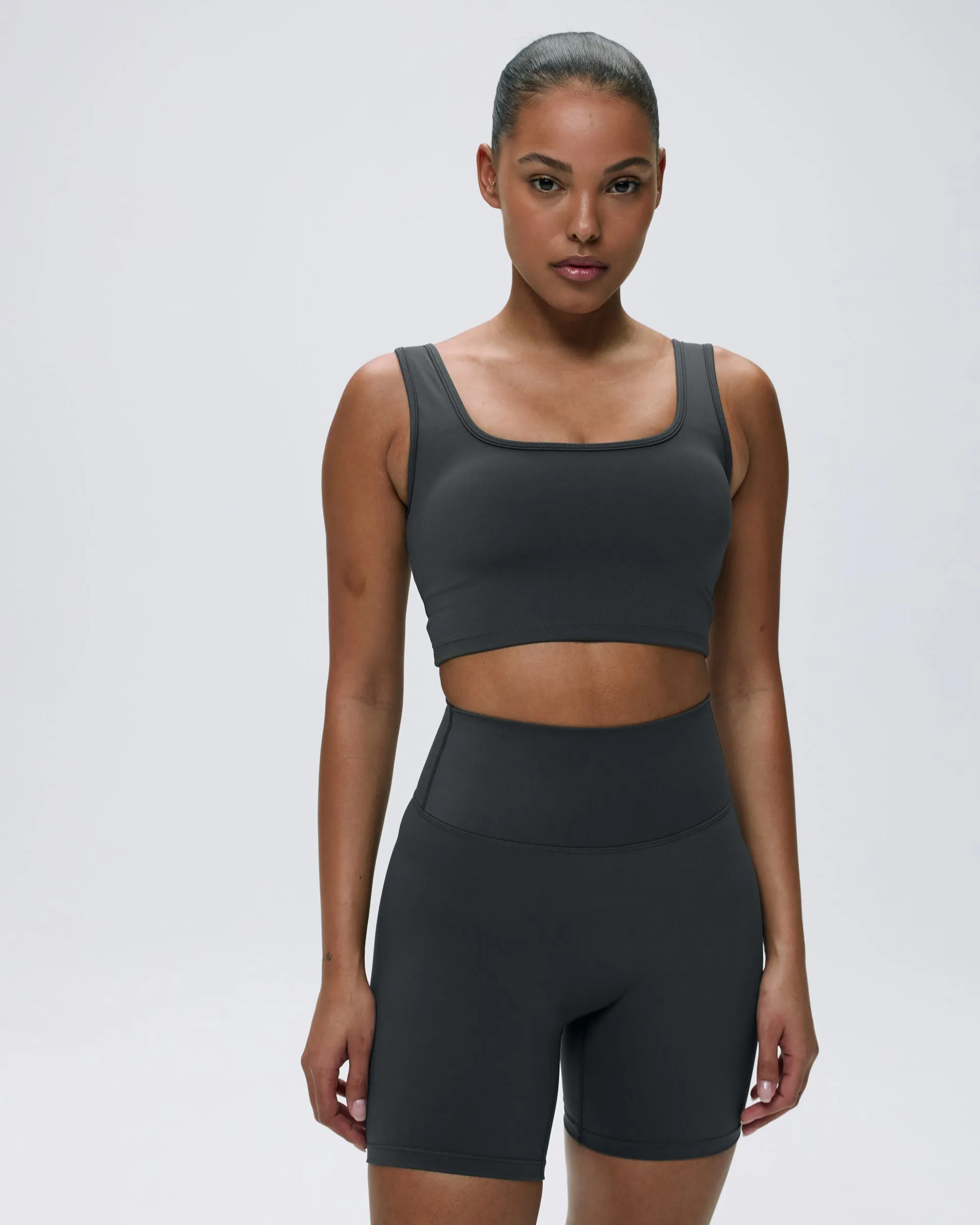 Ultimate Crop Shorts - Graphite Grey Active Look Breathable layers