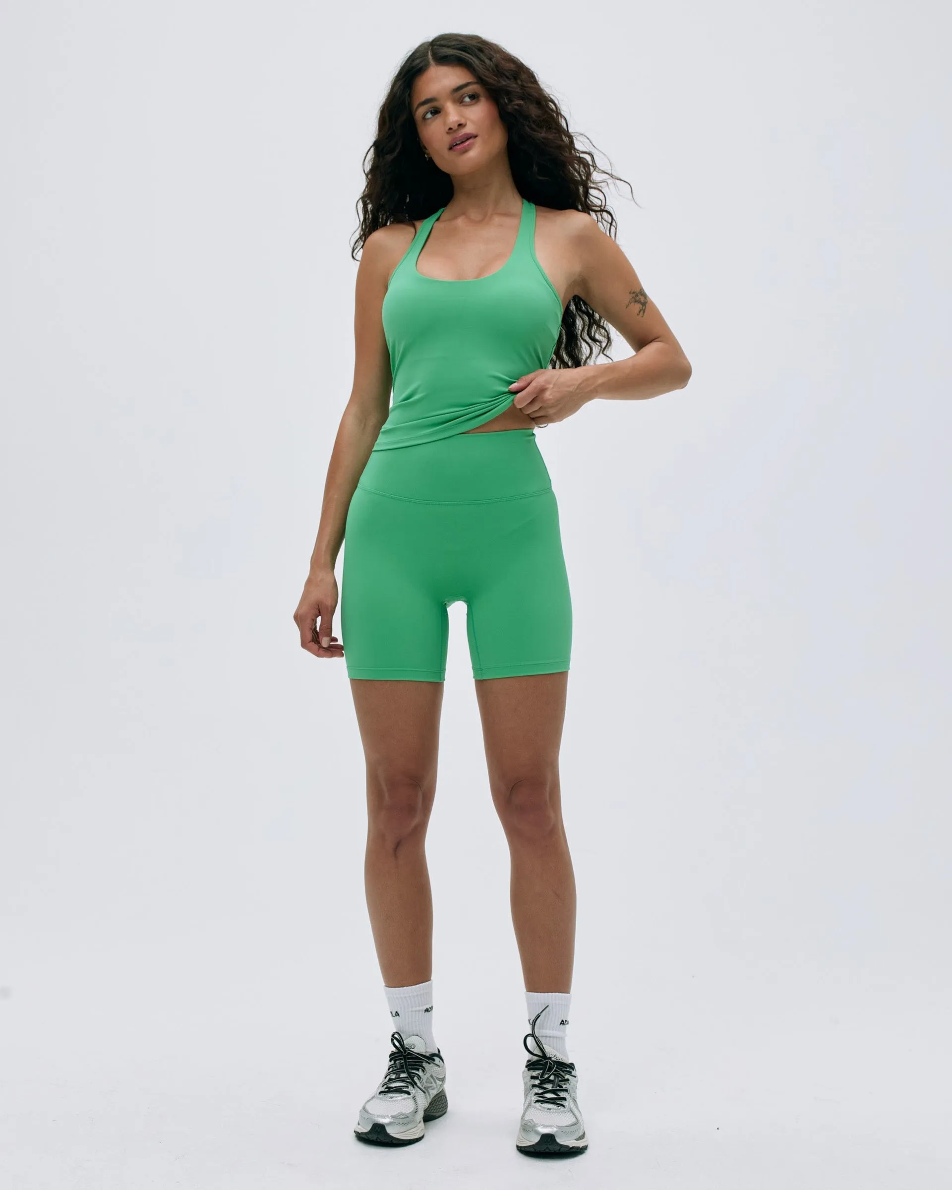 Ultimate Crop Shorts - Jade Green Semi-formal