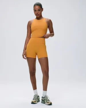 Fitness Friendly High-End Option Ultimate Ultra Crop Shorts - Mango Orange