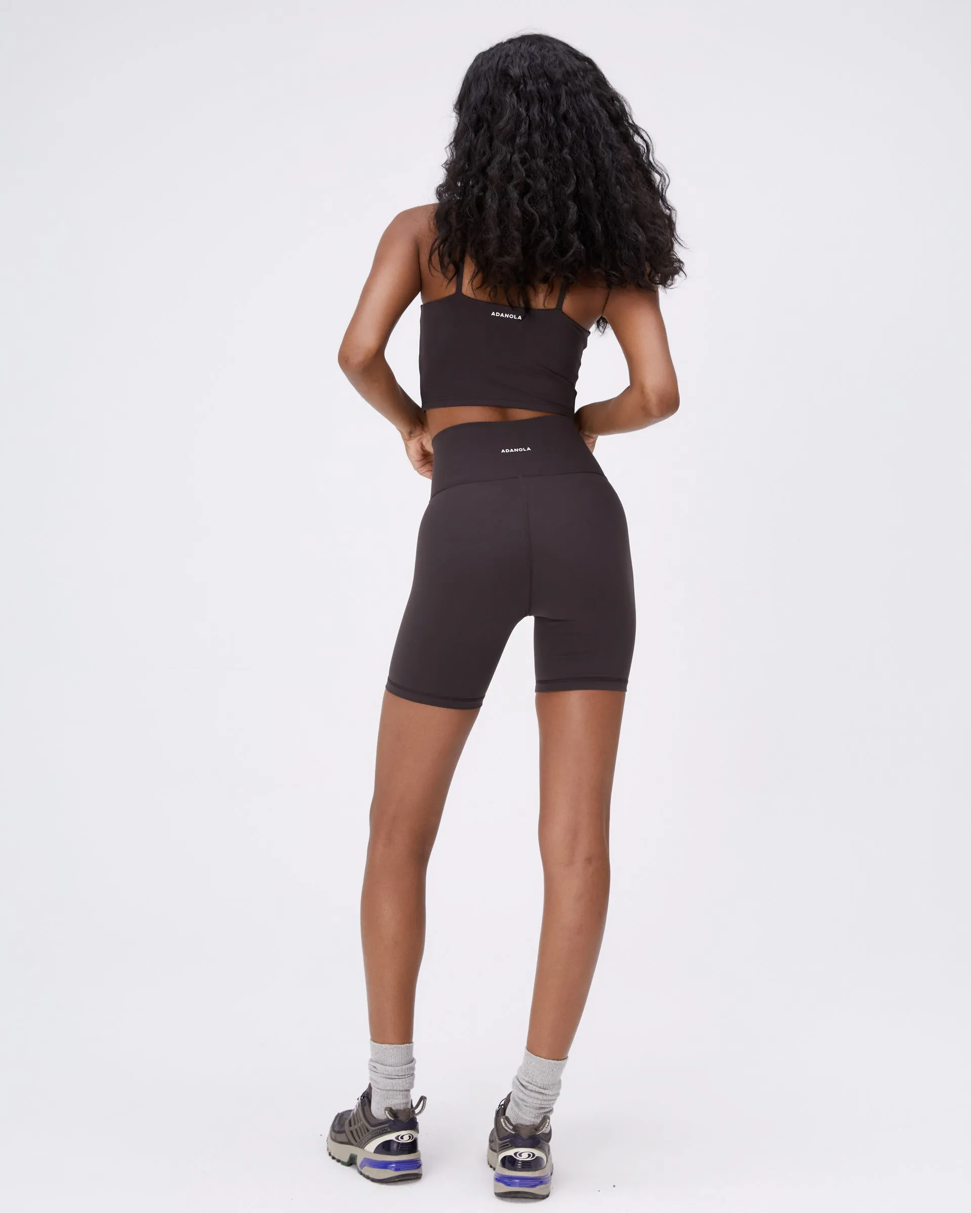 Universal Attachment Points Ultimate Wrap Over Crop Shorts - Coffee Bean
