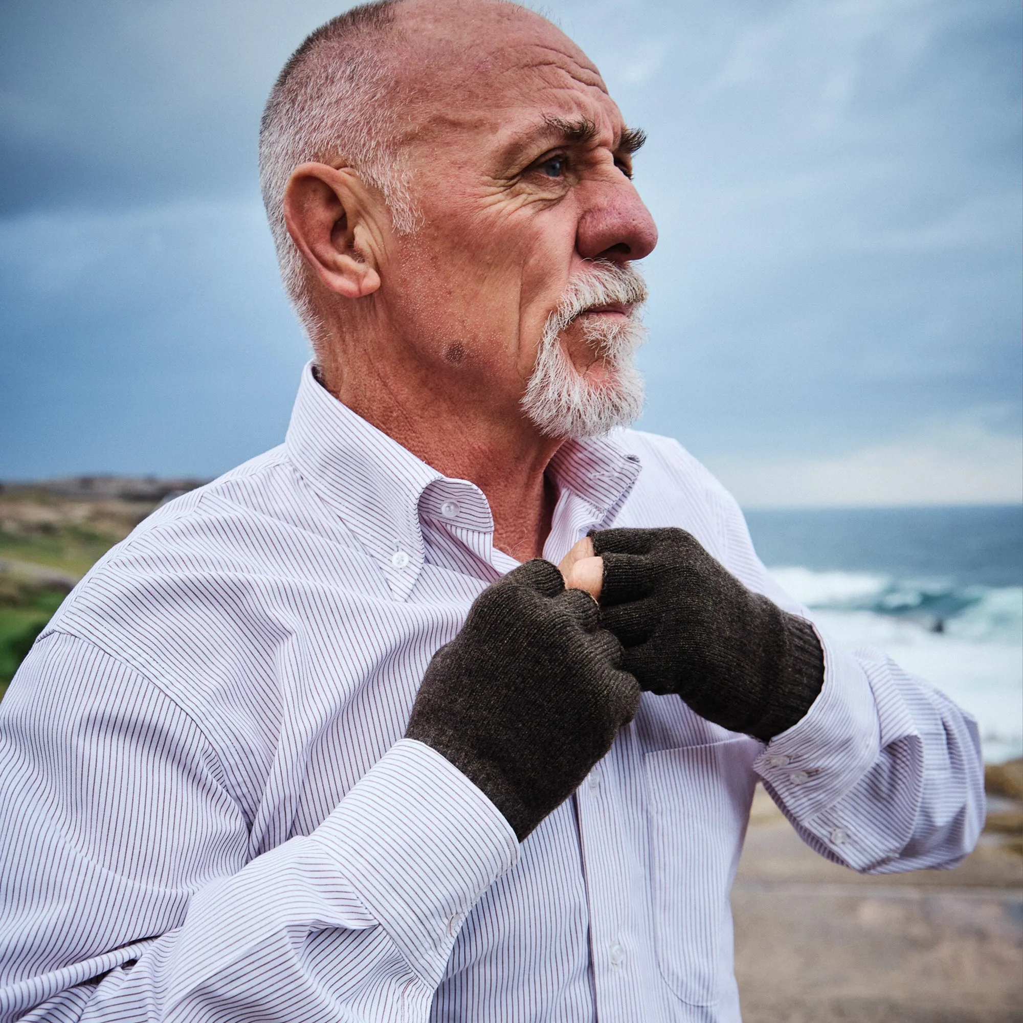 Comfortable Design Pass~Port Australian Manufactured Oxford Shirt - Russet Brown Stripe