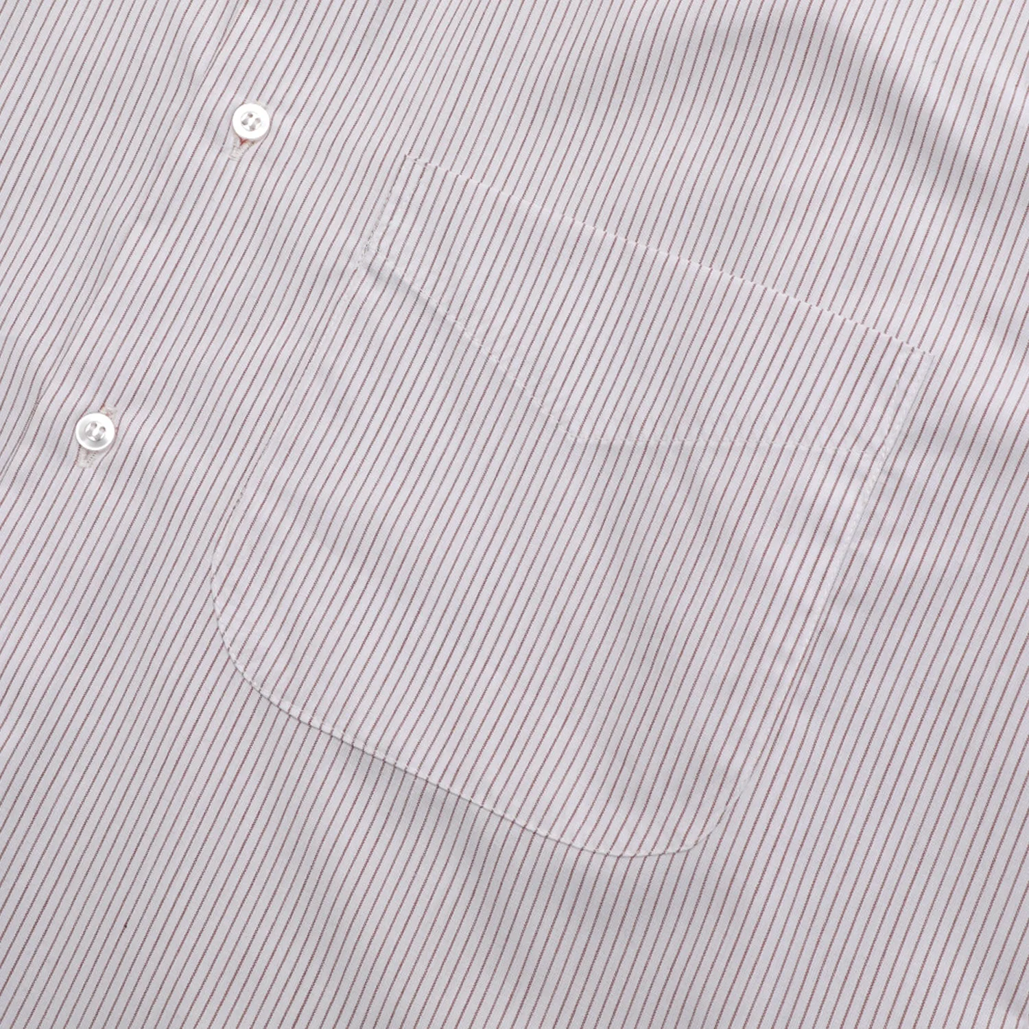 Pass~Port Australian Manufactured Oxford Shirt - Russet Brown Stripe High-Quality Material Hypoallergenic Lining