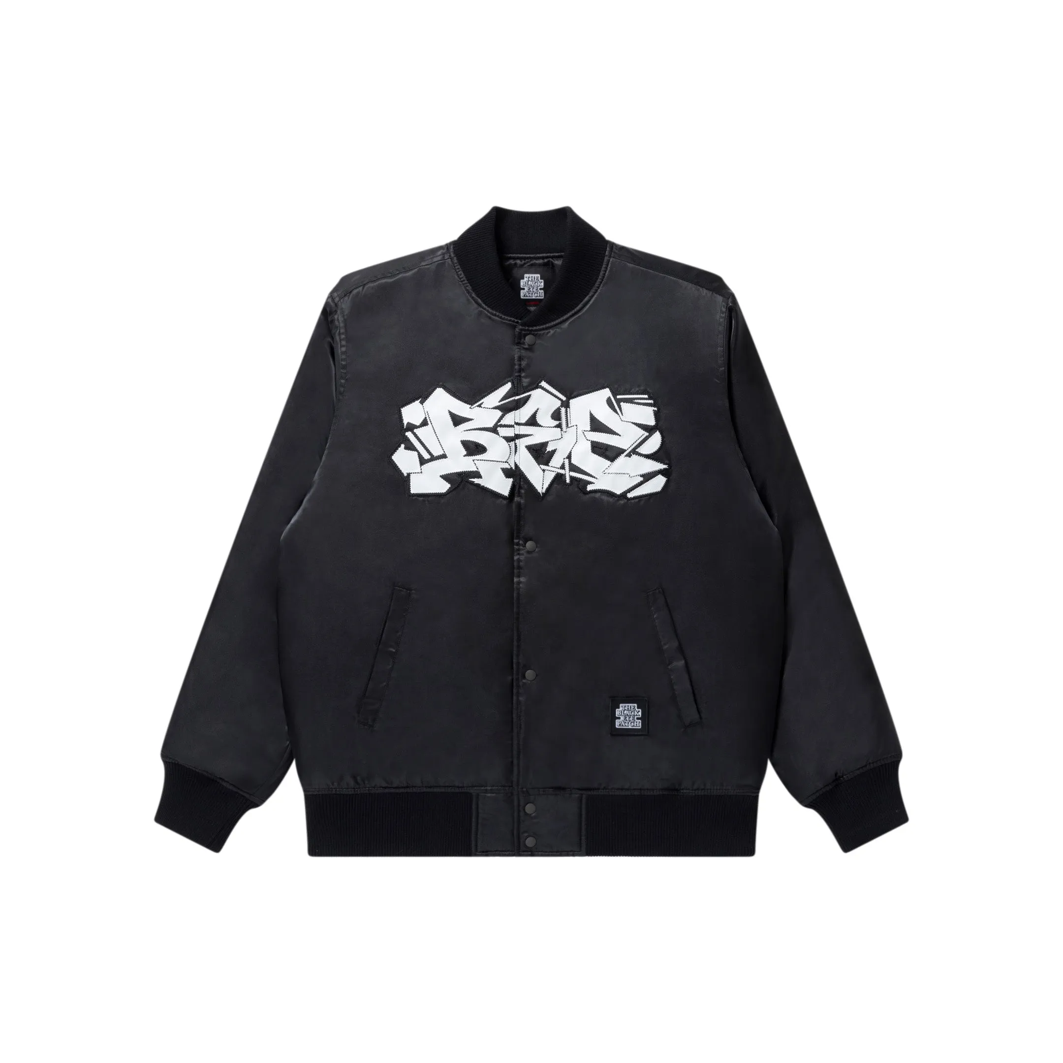 Bonded Fabric Adaptive Layering System URBAN ARROWS SATIN STADIUM JACKET BLACK