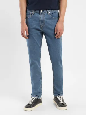 Men's 512 Blue Slim Tapered Fit Mid Rise Jeans City Life Style All-Purpose Use