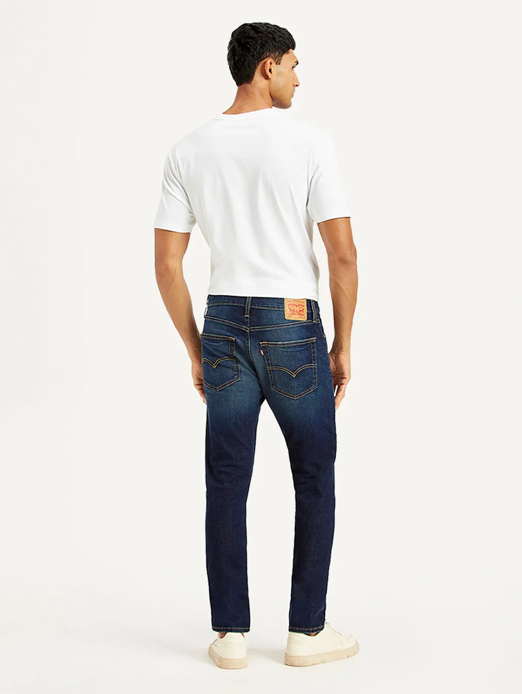 Men's 512 Navy Blue Slim Tapered Fit Mid Rise Jeans Creative Look Work Ready Lightweight Weekend Warrior Smooth