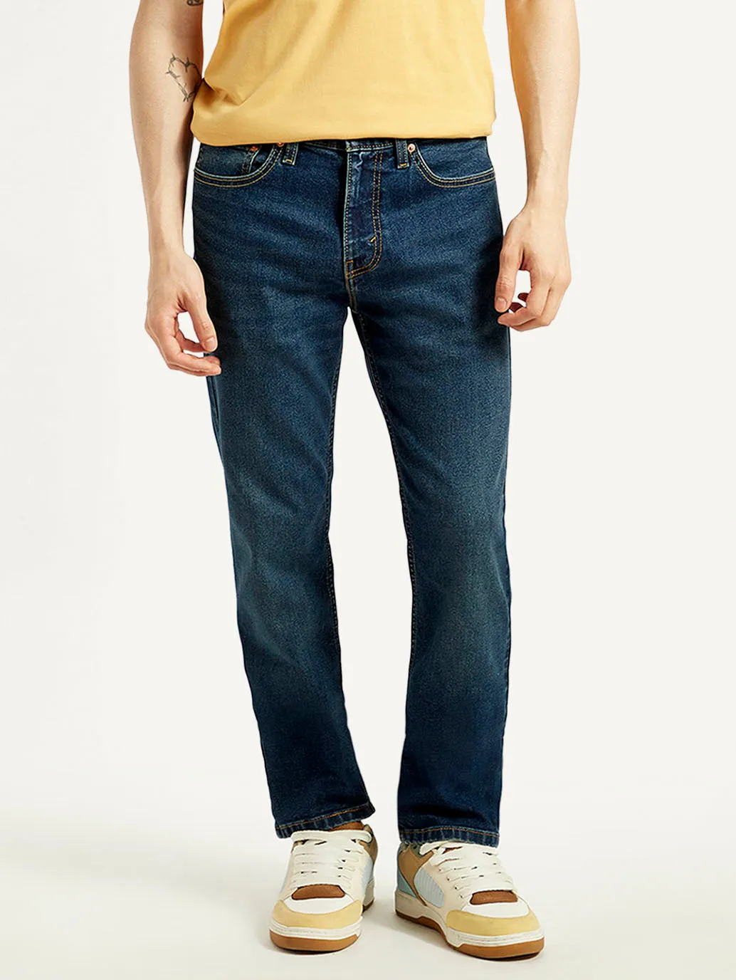 Sanded Seam Comfort Timeless Option Men's 511 Dark Indigo Slim Fit Mid Rise Jeans