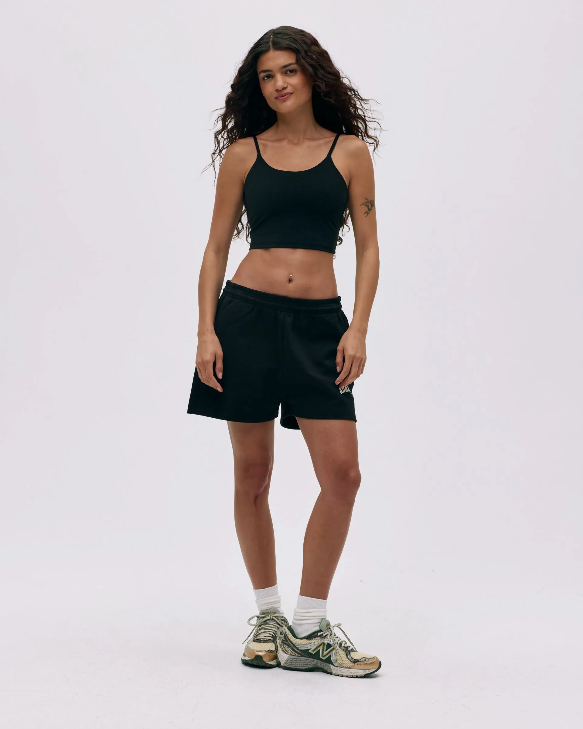 Varsity Sweat Shorts - Black/Marshmallow White All Purpose