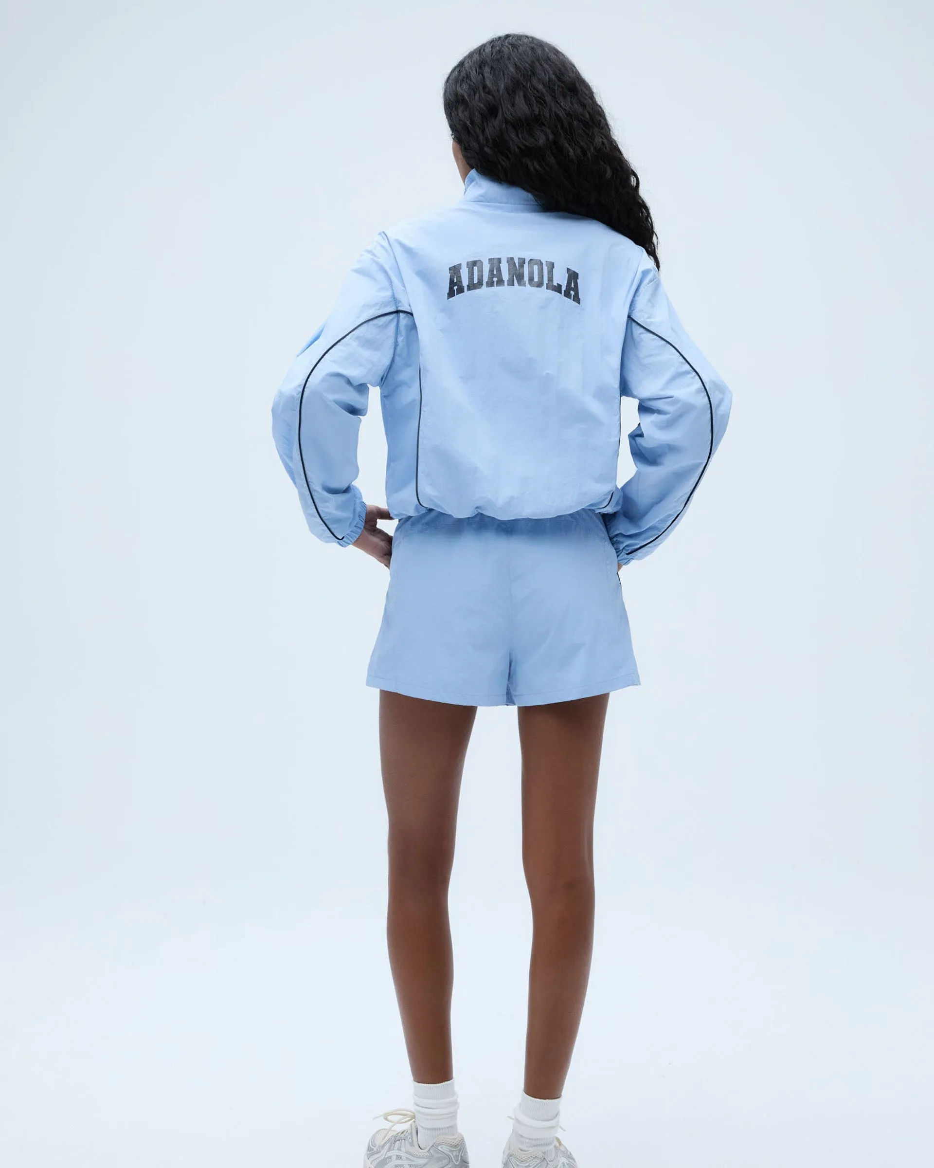 Varsity Track Short - Powder Blue personalized option