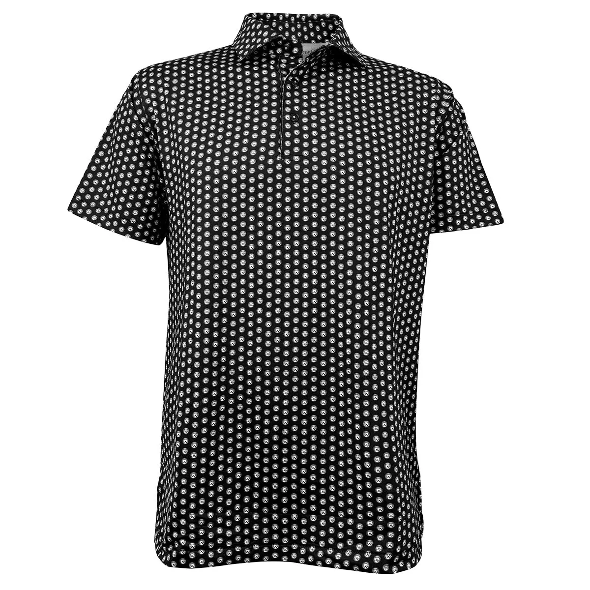 All-Over Mascot Medallion Polo from Horn Legend Ergonomic Sleeve Cut