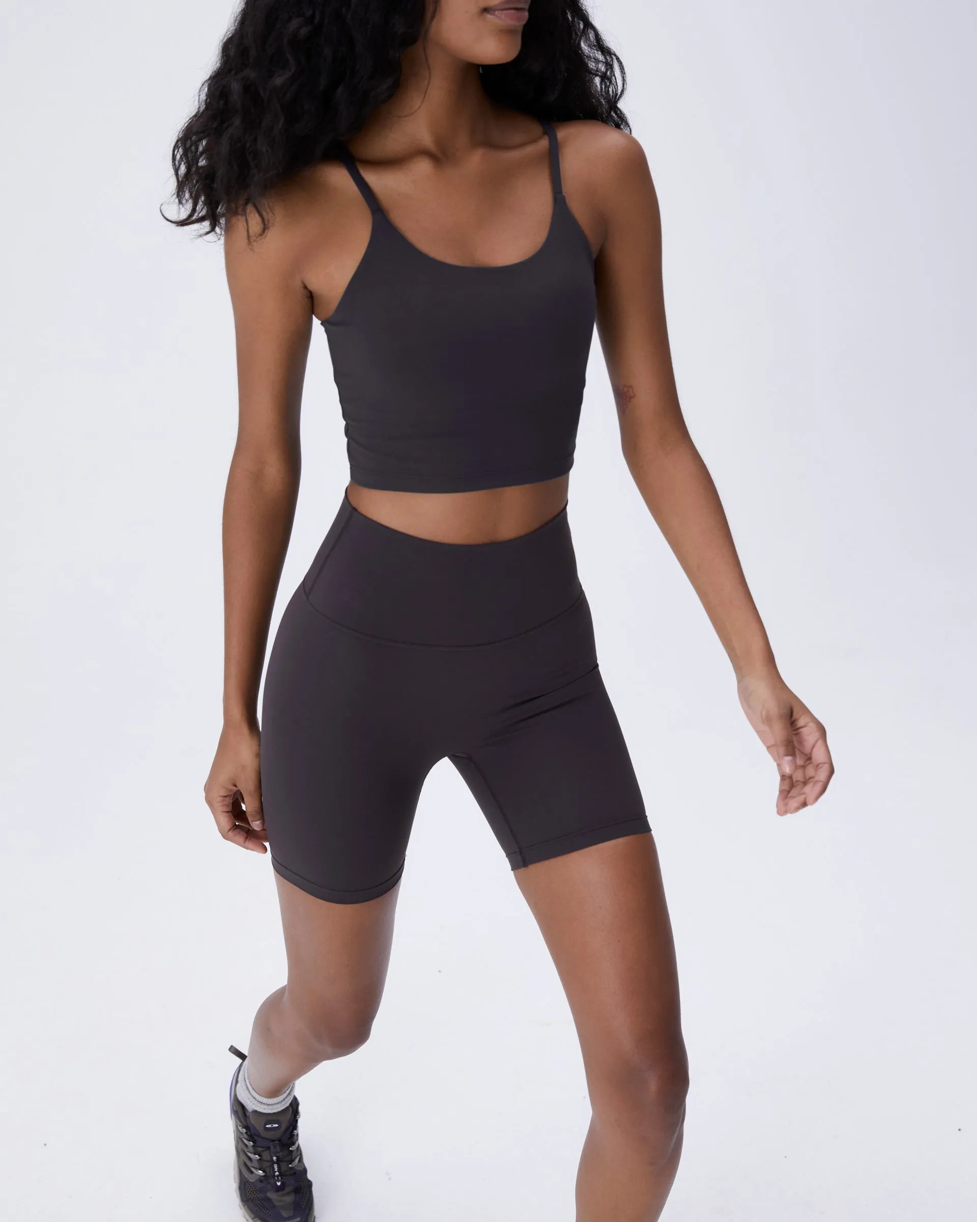 Ultimate Crop Shorts - Coffee Bean Lounge Wear shrink - resistant