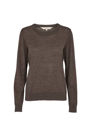 Modern Texture Street Casual Vera Sweater - Brown Mel.