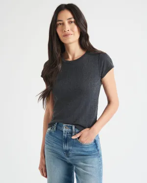 sporty wear Arlie Pointelle Short Sleeve Tee